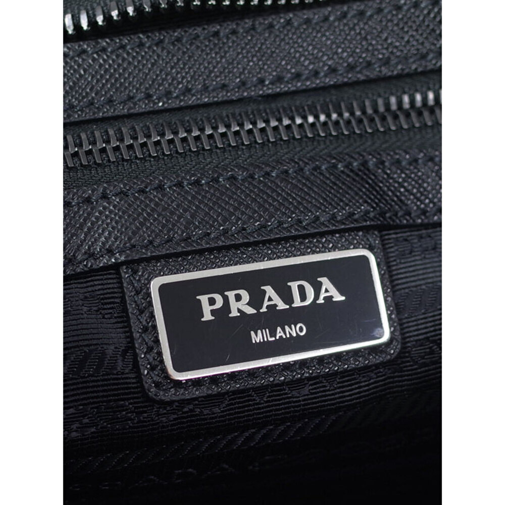 Prada Tessuto Crossbody messenger bag saffiano Leather Nero Black - Picture 7 of 9